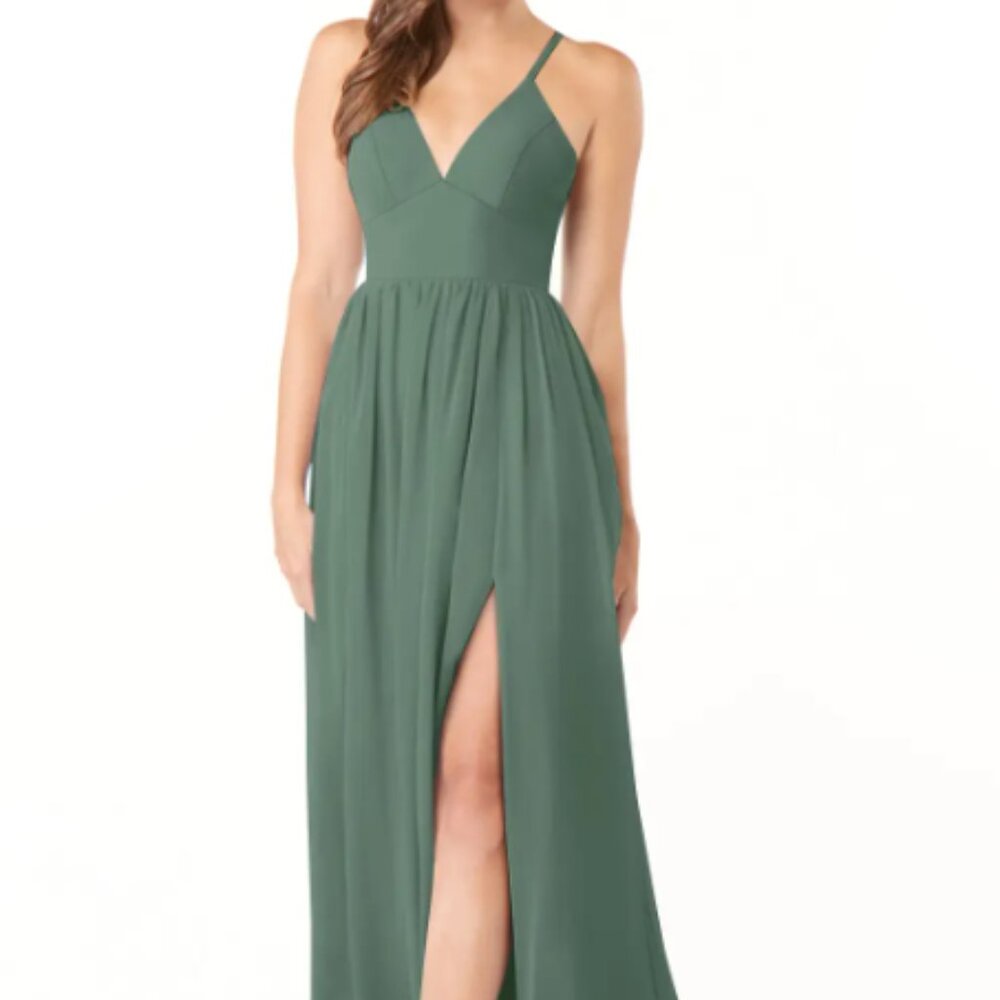 Azazie Aaida Dress in eucalyptus size A8